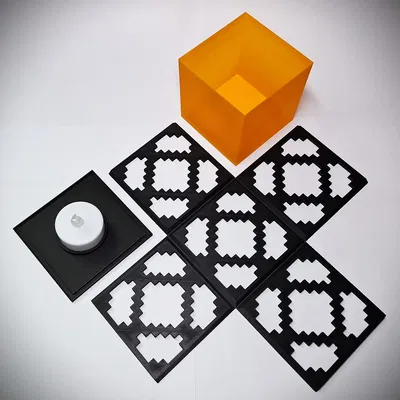 Đèn Redstone Minecraft - Đèn Tealight Bambu (không cần keo)