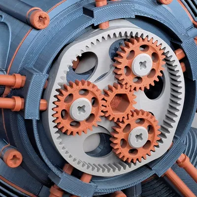 Mô hình Động cơ Radial 5 Xi-lanh