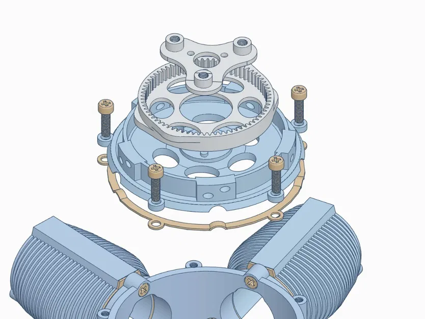 Mô hình Động cơ Radial 5 Xi-lanh - Image 8