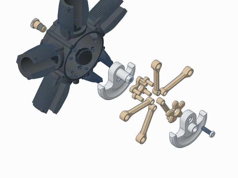 Mô hình Động cơ Radial 5 Xi-lanh - Image 9