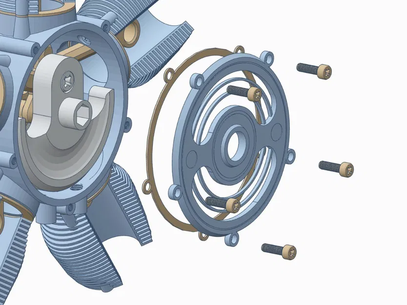 Mô hình Động cơ Radial 5 Xi-lanh - Image 10