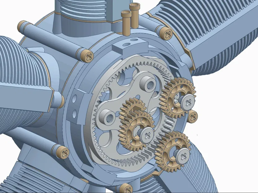 Mô hình Động cơ Radial 5 Xi-lanh - Image 11