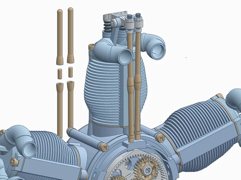 Mô hình Động cơ Radial 5 Xi-lanh - Image 15