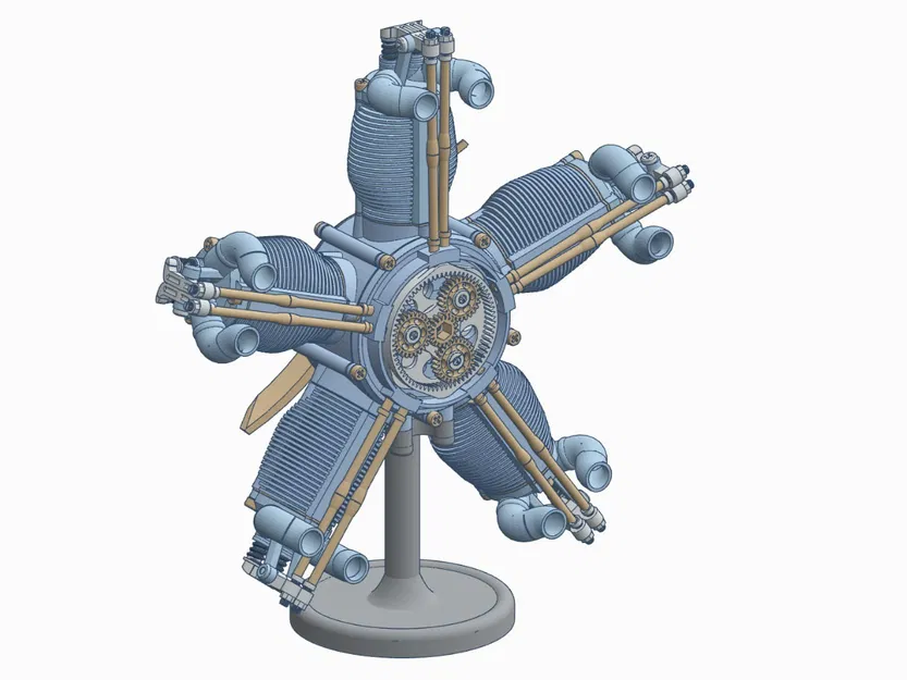 Mô hình Động cơ Radial 5 Xi-lanh - Image 18