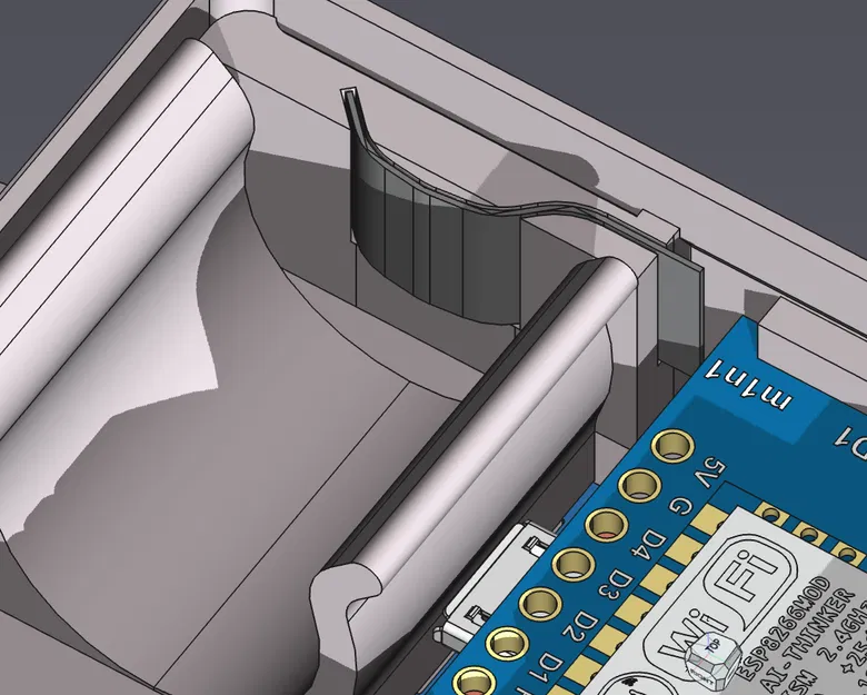 Vỏ Cảm Biến Độ Ẩm (DHT22, Wemos D1 mini) Có Khay Pin - Image 6