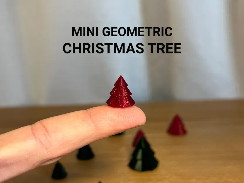 Cây Thông Giáng Sinh Mini Hình Học - Image 1