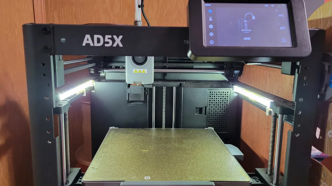 Mod Đèn LED Flashforge AD5X – Tích Hợp Rãnh Cáp - Image 1