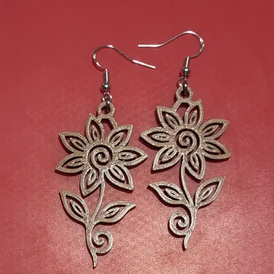 Bông Tai - 019 - Dễ In