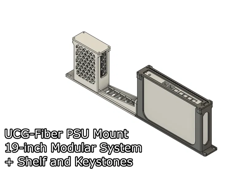 Giá đỡ Rack Module 19 inch cho UCG-Fiber PSU - Image 1