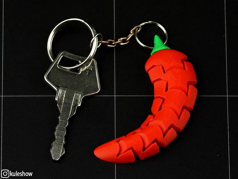 Móc khóa Ớt Chuông dẻo - Image 1