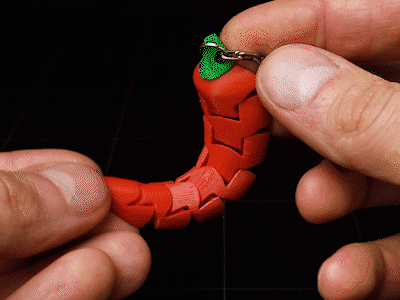 Móc khóa Ớt Chuông dẻo - Thumbnail 2