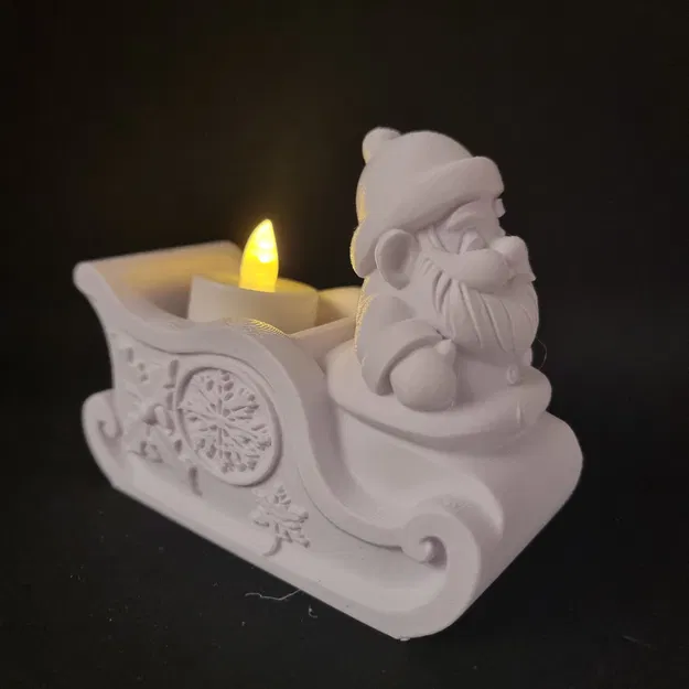 Giá Đỡ Đèn Xe Trượt Tuyết Ông Già Noel - Image 1