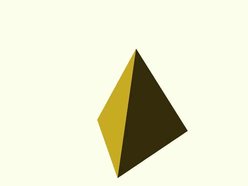 Hình Tứ Diện (Tetrahedron) làm bằng OpenSCAD - Image 1