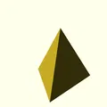 Hình Tứ Diện (Tetrahedron) làm bằng OpenSCAD - Thumbnail 1