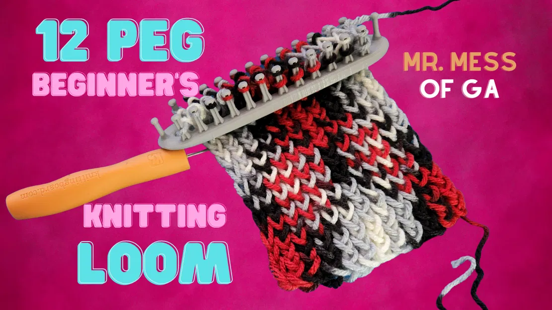 Dụng cụ đan len hình chữ nhật 12 chốt - Image 1