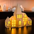 Mô Hình Nhà Giáng Sinh Trang Trí Đèn Tealight - Thumbnail 1