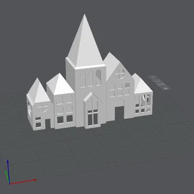 Mô Hình Nhà Giáng Sinh Trang Trí Đèn Tealight