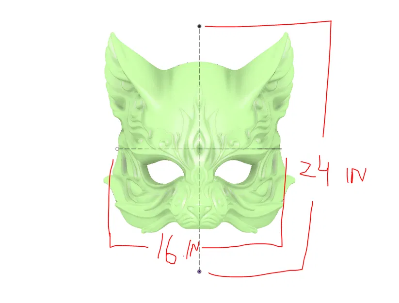 Mặt nạ cáo in 3D – Mặt nạ cho Cosplay & Halloween - Image 4