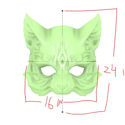 Mặt nạ cáo in 3D – Mặt nạ cho Cosplay & Halloween