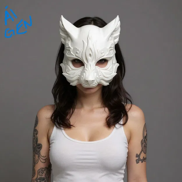 Mặt nạ cáo in 3D – Mặt nạ cho Cosplay & Halloween - Image 5