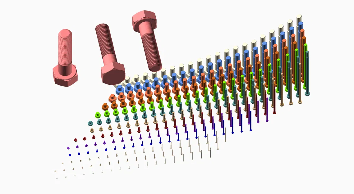 Hàng Trăm Bu Lông Ốc Lục Giác Hệ Mét Bước Ren Mịn Chính Xác M1.6 đến M64 - Image 1