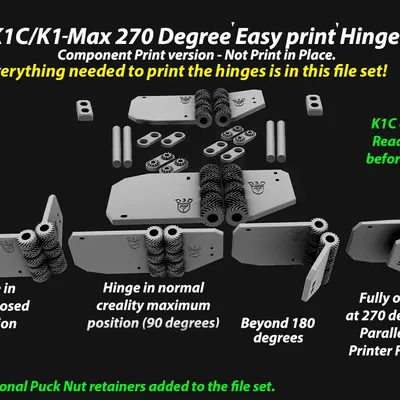 Bản lề có bánh răng 270 Độ (V2) cho K1/K1 Max/K1C