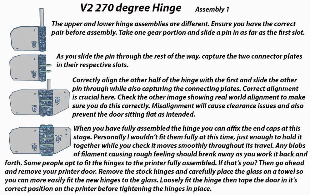 Bản lề có bánh răng 270 Độ (V2) cho K1/K1 Max/K1C - Image 6