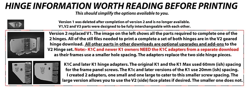 Bản lề có bánh răng 270 Độ (V2) cho K1/K1 Max/K1C - Image 12