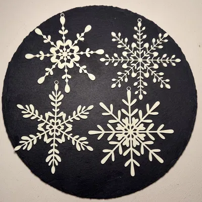 Bông Tuyết Phẳng – Trang Trí Giáng Sinh & Phụ Kiện Dễ Dàng