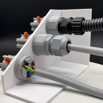 Đế Nối Xuyên Tường Cho Connector WAGO