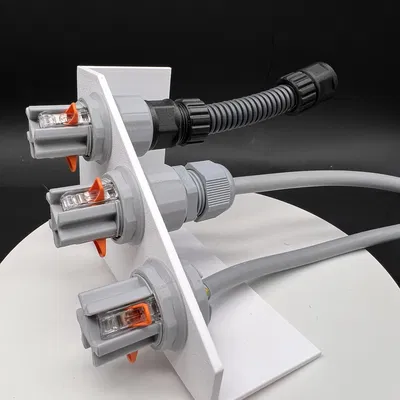 Đế Nối Xuyên Tường Cho Connector WAGO