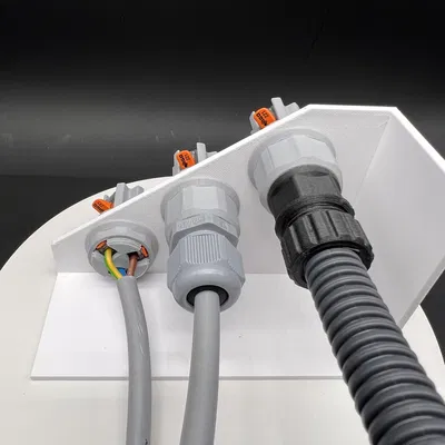 Đế Nối Xuyên Tường Cho Connector WAGO