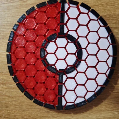 Miếng Lót Ly Pokéball Linh Hoạt – In Hết Đi Thôi! - Không Cần MMU