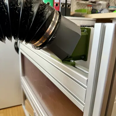 Cổng Xả 100mm/4" Cho Máy Cắt Laser xTool M1 (Tháo Lắp Nhanh)