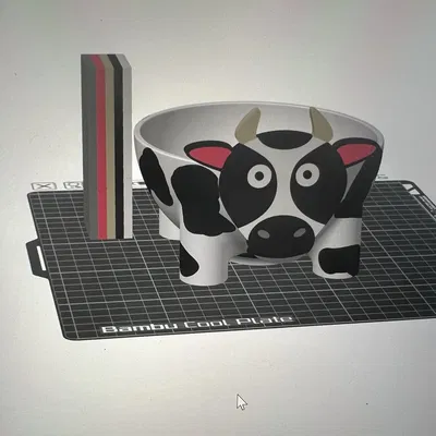 Tô Đựng Đồ Ăn Vặt Hình Con Bò