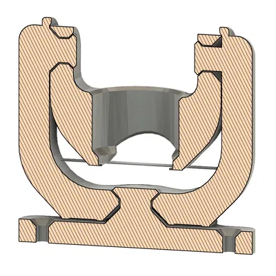 Chui đèn GU10 Xoay được (In liền mạch)