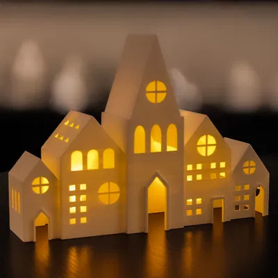 Nhà Giáng Sinh Đèn Tealight 2