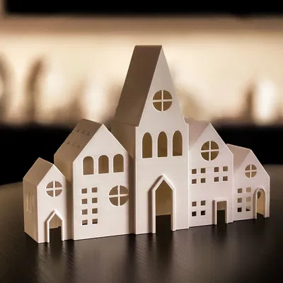 Nhà Giáng Sinh Đèn Tealight 2