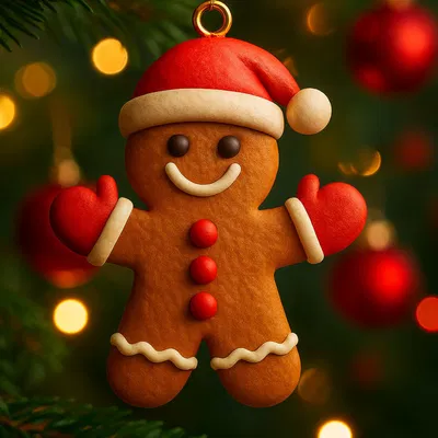 Mô hình Bánh Gừng Chúc Mừng Giáng Sinh Độc Đáo