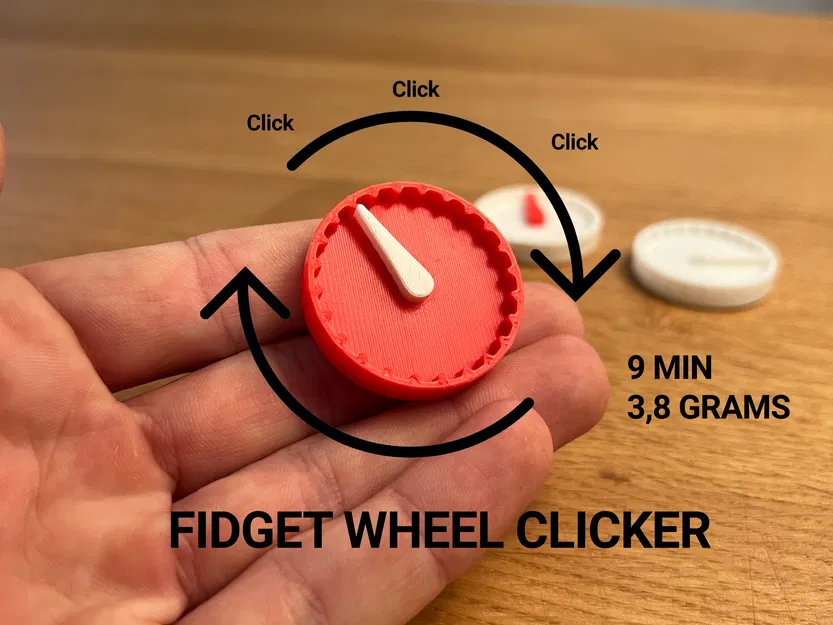 Fidget Clicker - In một lần (Print in Place) - Image 1