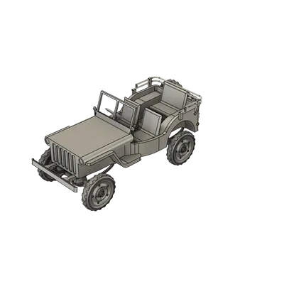 Willy Jeep Tự Lắp Ráp Có Bánh Xe Quay Và Hệ Thống Treo