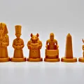 Bộ cờ vua Người Ai Cập đấu với Người Châu Âu - Thumbnail 2