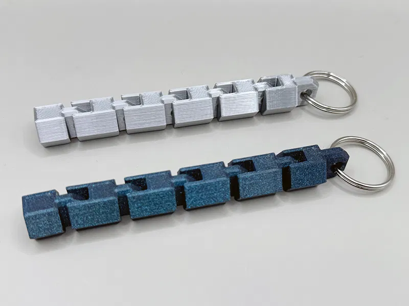 Móc Khóa Khớp Nối Lục Giác Dẻo (Hexagonal Articulated Flexi Keychain) - Image 1
