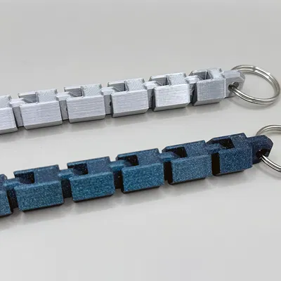 Móc Khóa Khớp Nối Lục Giác Dẻo (Hexagonal Articulated Flexi Keychain)