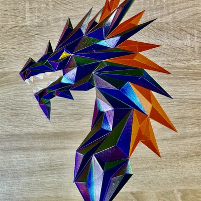 Rồng Pha Lê Treo Tường 3D