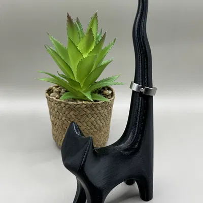 Giá Đỡ Nhẫn Hình Mèo Thời Trang