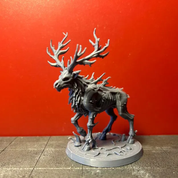 Tượng Nai Ma Thuật và Nai Nguyền Rủa - Mô Hình Đèn Đồng - Image 3