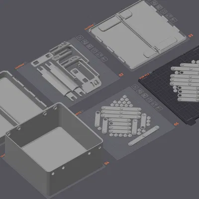 Hộp đựng đồ/may vá dạng console - kết nối bằng ốc vít