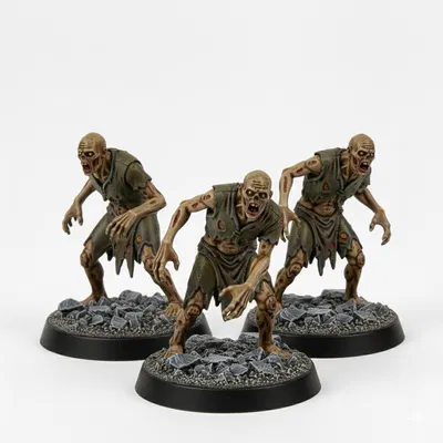 Mô Hình Mini D&D: Bộ Zombie