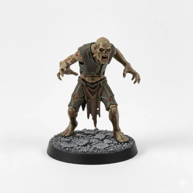 Mô Hình Mini D&D: Bộ Zombie - Image 3